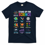 Stand Up For Science Is Life Magic Is Real T-Shirt - Navy