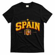 SPAIN World Soccer Fan EST 1492 Vintage T-Shirt - Black