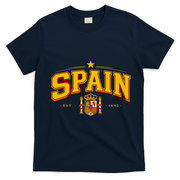 SPAIN World Soccer Fan EST 1492 Vintage T-Shirt - Navy Blue
