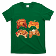 Thanksgiving Autumn Fall Video Game Controllers T-Shirt - Green