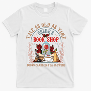 Tale As Old As Time Belles Book Shop T-Shirt - White