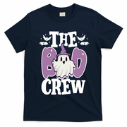 The Boo Crew Cute Halloween Ghost T-Shirt - Navy Blue