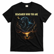 T-Rex Chicken Evolution Remember Who You Are T-Shirt - Black