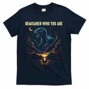 T-Rex Chicken Evolution Remember Who You Are T-Shirt - Navy