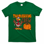Thanksgiving Crew Funny Turkey Fall T-Shirt - Irish Green