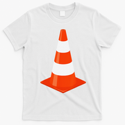 Traffic Cone Parking For Funny Halloween Costume T-Shirt - White