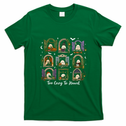 Too Cozy To Haunt Spooky Reading Ghost Halloween Bookish Fall T-Shirt - Irish Green