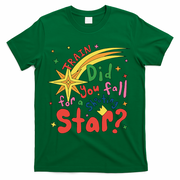 Train Did For You Fall Shooting Star Saying T-Shirt - Green