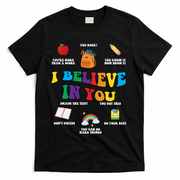 Testing Day I Believe In You State Test Teacher T-Shirt - Black