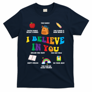 Testing Day I Believe In You State Test Teacher T-Shirt - Navy
