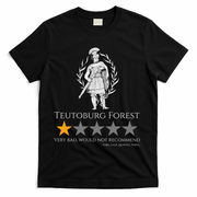 Teutoburg Forest 1-Star Review Funny Roman History T-Shirt - Black