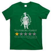 Teutoburg Forest 1-Star Review Funny Roman History T-Shirt - Green