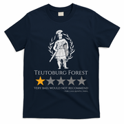 Teutoburg Forest 1-Star Review Funny Roman History T-Shirt - Navy