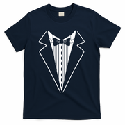 Tuxedo Formal Classic Black White Tux T-Shirt - Navy