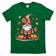 Trendy Fall Gnome Cute Thanksgiving Autumn Gift T-Shirt - Green