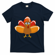 Turkey Football Thanksgiving T-Shirt - Navy