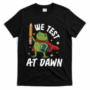 Teacher Frog We Test At Dawn T-Shirt - Black
