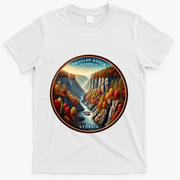 Tallulah Gorge Georgia In The Fall Autumn Leaves T-Shirt - White