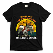 The Golden Ghouls Vintage Halloween Spooky Golden T-Shirt - Black