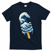 The Great Popsicle Off Kanagawa T-Shirt - Navy Blue