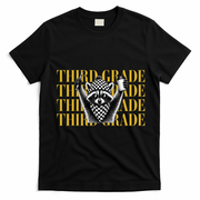Third Grade Raccoon Back To School T-Shirt - Black
