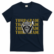 Third Grade Raccoon Back To School T-Shirt - Navy Blue