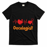 Thanksgiving Heartbeat Turkey Oncologist Doctor Medical Cute Gift T-Shirt - Black