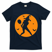 Tennis Halloween Witch Costume For Tennis Players Coaches T-Shirt - Navy Blue