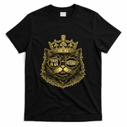 This Is An Outrage Funny Princess Cat Donut Gold T-Shirt - Black