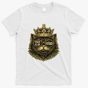This Is An Outrage Funny Princess Cat Donut Gold T-Shirt - White
