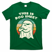 This Is Boo Sheet Ghost Retro Halloween Costume T-Shirt - Irish Green