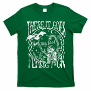 There It Goes My Last Flying F Halloween Skeleton T-Shirt - Irish Green