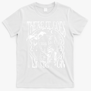 There It Goes My Last Flying F Halloween Skeleton T-Shirt - White