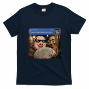 There Is Motion At Your Front Door Tung Tung Tung John Pork T-Shirt - Navy Blue