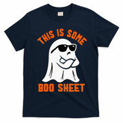 This Is Some Boo Sheet Cool Ghost Funny Halloween Costume T-Shirt - Navy Blue