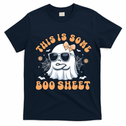 This Is Some Boo Sheet Cute Ghost Halloween T-Shirt - Navy Blue