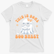 This Is Some Boo Sheet Cute Ghost Halloween T-Shirt - White