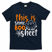 This Is Some Boo Sheet Funny Halloween Ghost Spooky T-Shirt - Navy Blue