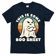 This Is Some Boo Sheet Funny Halloween Costumes Men Women T-Shirt - Navy Blue