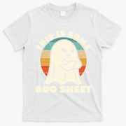 This Is Some Boo Sheet Funny Halloween Costumes Men Women T-Shirt - White