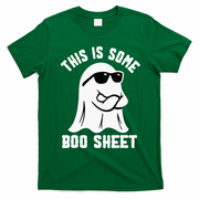 This Is Some Boo Sheet Ghost Retro Halloween Costume T-Shirt - Irish Green