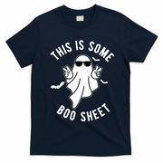 This Is Some Boo Sheet Ghost Funny Halloween T-Shirt - Navy Blue