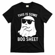 This Is Some Boo Sheet Ghost Halloween Costume T-Shirt - Black
