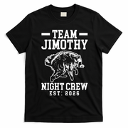 Team Jimothy Night Crew Est 2026 Raccoon T-Shirt - Black