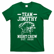 Team Jimothy Night Crew Est 2026 Raccoon T-Shirt - Irish Green