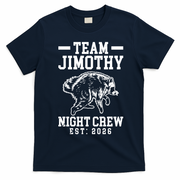 Team Jimothy Night Crew Est 2026 Raccoon T-Shirt - Navy Blue