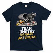 Team Jimothy Raccoon No Rules Just Snacks T-Shirt - Navy Blue