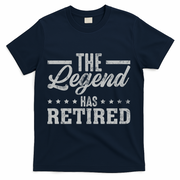 The Legend Has Retired Funny Cool Retirement Gift T-Shirt - Navy