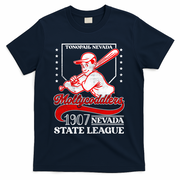 Tonopah Mollycoddlers Nevada Vintage Baseball Team  T-Shirt - Navy