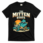 The Mitten State Funny Chillin T-Shirt - Black
